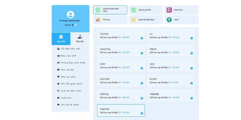 Nạp Tiền WW88: Hướng Dẫn Siêu Tốc Cho Mọi Hội Viên